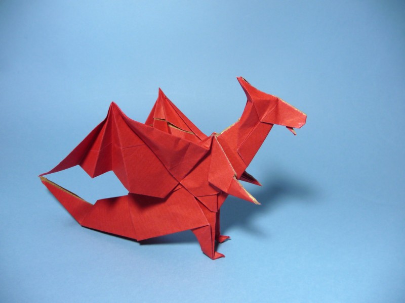 Драконы из бумаги поэтапно. Оригами. Оригами из бумаги. Красивые оригами. Бумажные драконы.