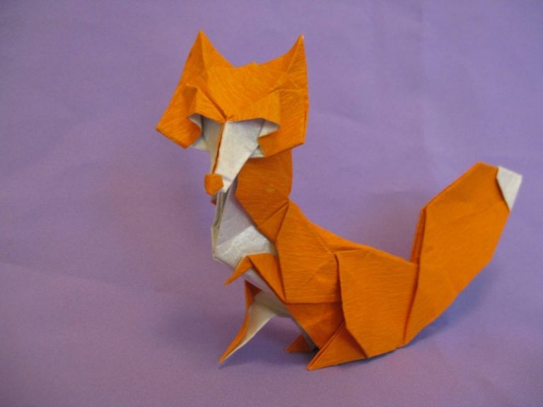 Схема оригами лисичка