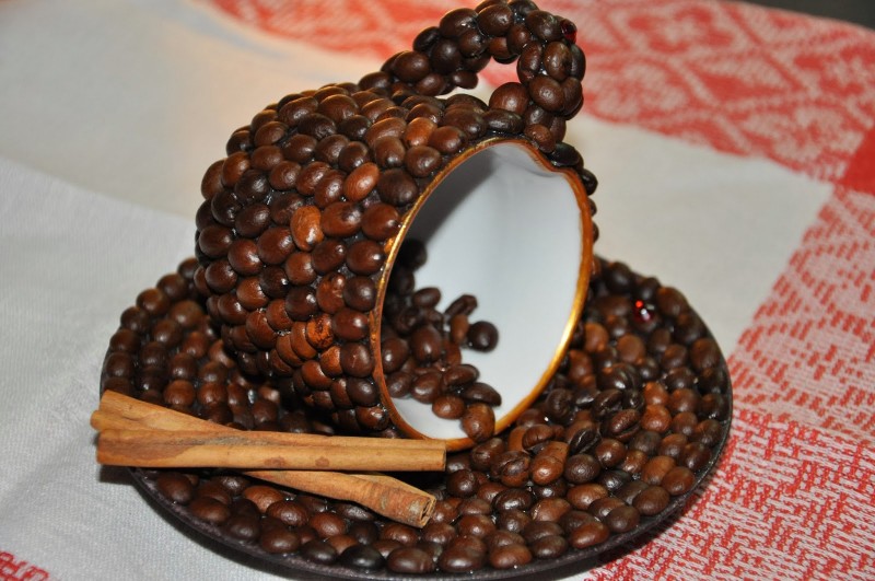 Поделки из зерен кофе на листе: идеи по изготовлению своими руками (43 фото)