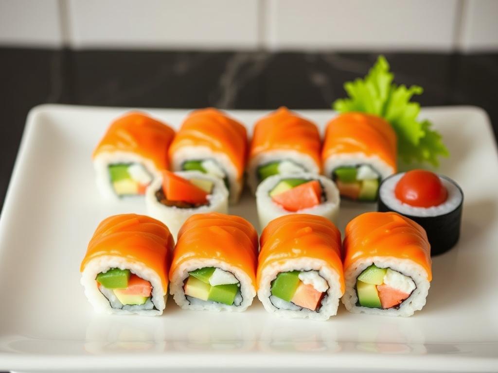 Sushi and rollsфото